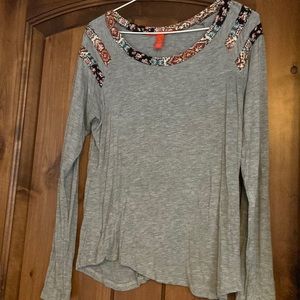 C&V long sleeve printed shirt